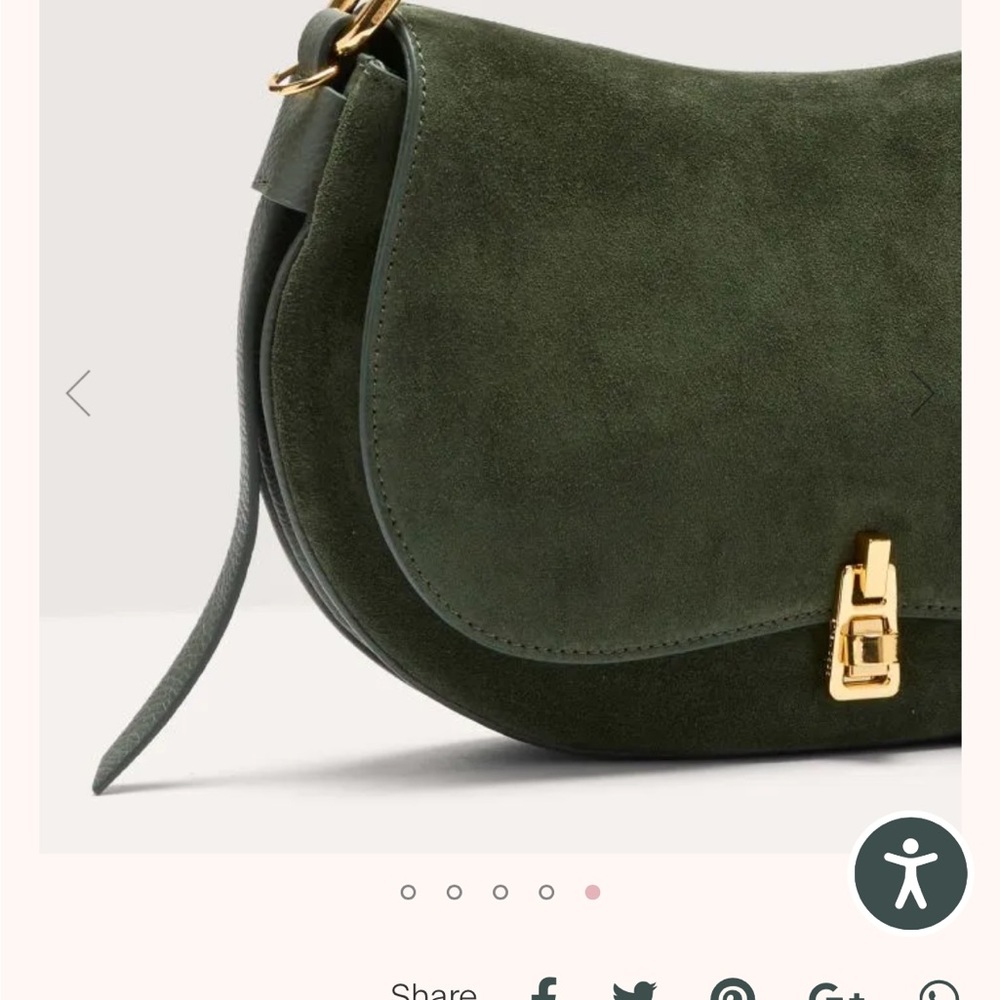 Coccinelle Suede + Leather 2 Way Bag - Picture 15 of 16